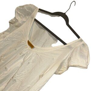 Roberta Roller Rabbit Freymann white broderie anglaise flowy tunic top S